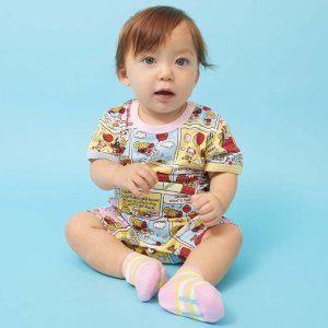 画像8: MY FIRST HYSTERIC　WE CAN FLY総柄 ショートオール　04；ホワイト系 (8)