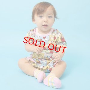 画像8: MY FIRST HYSTERIC　WE CAN FLY総柄 ショートオール　04；ホワイト系 (8)