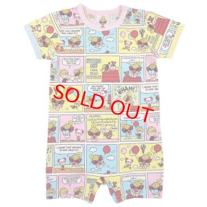 画像1: MY FIRST HYSTERIC　WE CAN FLY総柄 ショートオール　04；ホワイト系 (1)