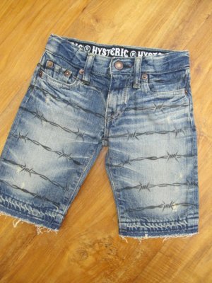 画像1: ★SALE　  HYSTERIC　MINI　11.5oz STRAIGHT　6分丈　デニムパンツ　　40；ユーズドブルー (1)