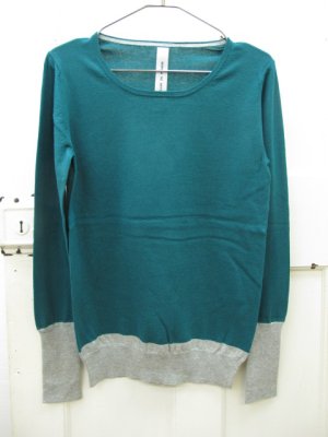 画像1: 40%off 　Paradis　　さらさらコットン　プルオーバー　　35；Teal　green（Gray） (1)