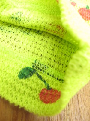 画像2: ★SALE 　FITH  　　スラブワッフル　サクランボPT　9分袖　Tシャツ　　10；黄 (2)