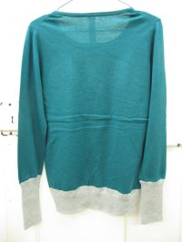 画像2: 40%off 　Paradis　　さらさらコットン　プルオーバー　　35；Teal　green（Gray）