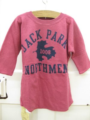 画像1: 70％off     GTH　　シルクネップ天竺　リバーシブル　TEE　13；ワイン  　サイズ；140 (1)