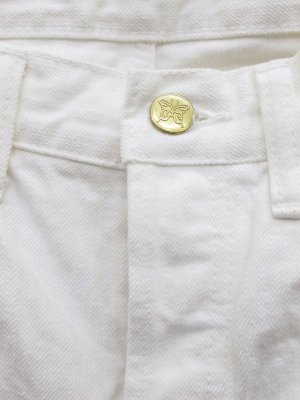 画像2: ☆Sunny side up   5ポケット9分丈ホワイトデニムパンツ   (2)