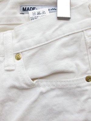 画像3: ☆Sunny side up   5ポケット9分丈ホワイトデニムパンツ   (3)