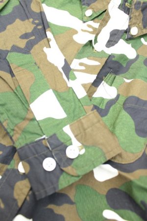 画像2: 60%off　DENIM DUNGAREE　ウッドランド　シーチング　シャツ　9；カーキ　　サイズ；140ｃｍ (2)