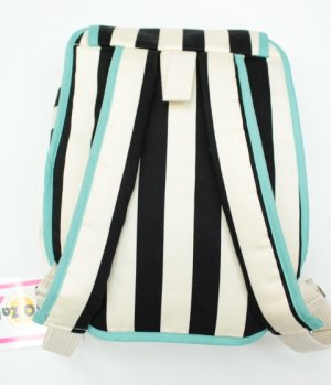 画像3: ☆ZOZIO(ゾジヲ)Picknick back bag   black stripe (3)