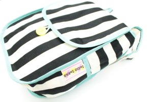 画像2: ☆ZOZIO(ゾジヲ)Picknick back bag   black stripe (2)