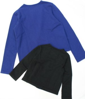 画像3: 70%off　GTH ウラケスナップ　ライダース　カーディガン  2；黒　サイズ；110 (3)