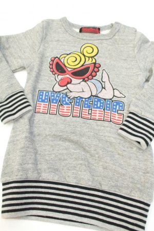 画像1: ★SALE　  HYSTERIC MINI　ウラケリブワンピース　15；グレートップ (1)