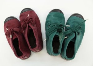 画像4: Cientaシエンタ 　ハイカットスニーカー　/BURDEOS(ワインレッド).BOTELLA（グリーン） (4)