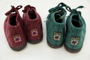 画像5: Cientaシエンタ 　ハイカットスニーカー　/BURDEOS(ワインレッド).BOTELLA（グリーン） (5)