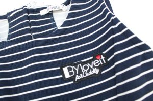 画像3: SALE  by LOVEIT　ボーダワンピース　ショートパンツ付き　50；コン (3)