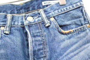 画像3: ☆Sunny side up  　デニム　5ポケットパンツ　ストーンウォッシュ　　サイズ26 (3)