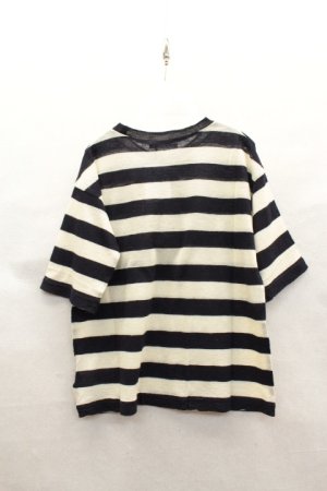 画像2: ★SALE   FITH 　レクレルウールボーダーBIG7部袖Tシャツ　 (2)