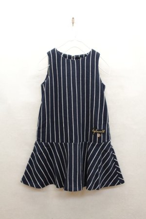 画像1: SALE  by LOVEIT　ジャージーストライプワンピース　50；コン (1)