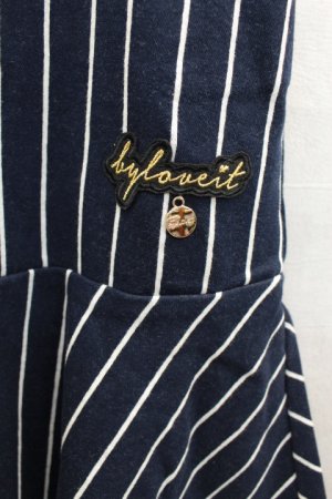 画像2: SALE  by LOVEIT　ジャージーストライプワンピース　50；コン (2)