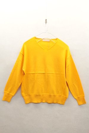 画像1: 40%off Paradis　コットンカシミヤ　プルオーバー　20；yellow     38 (1)