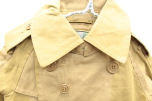 画像2: 70%off　　GTH　ストライプギャバ　トレンチ　コート　16；ベージュ　　サイズ；120 (2)