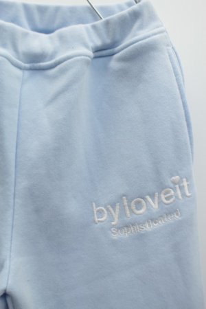 画像2: SALE  by LOVEIT T/C裏毛パンツ 53;サックス  (2)