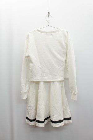 画像4: SALE  by LOVEIT 裏毛ワンピース 03;ホワイト (4)