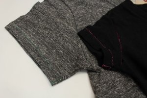 画像2: 40%off  GTH  　シルクネップテンジク　Vネック　TEE　 (2)