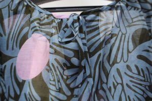 画像4: ★SALE  Bon vieux Temps モダンプリント柄プルオーバー 70;Blue (4)