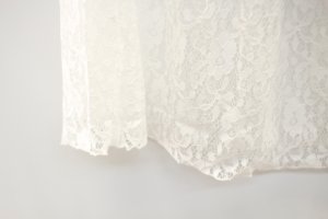 画像3: SALE 　by LOVEIT　　チュールレースロングスカート　03；白 (3)