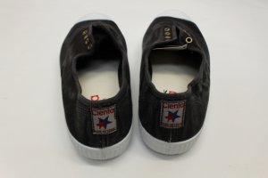 画像4: Cientaシエンタ 　デッキシューズ/ムラ染め　01；NEGRO（ブラック） (4)