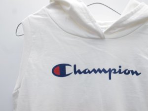 画像2: SALE  LOVEtoxic ラブトキシック チャンピオンノースリパーカー ホワイト (2)