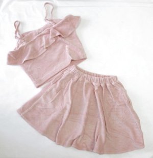 画像4: SALE 　by LOVEIT　　コーデュロイセットアップ　11；ピンク (4)