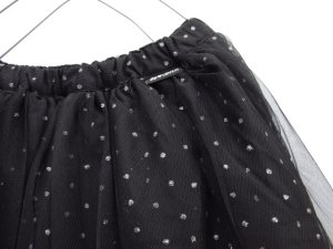 画像2: SALE 　by LOVEIT　ドットチュールスカート　　80；ブラック (2)