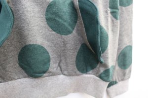 画像2: 50%off ZOZIO(ゾジヲ)  Animal hoodie   カラー;Green dots (2)