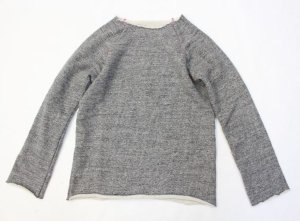 画像1: 50%off  GTH　ビンテージウラケ　カットオフ　プルオーバー　　17；チャコール　　サイズ；130 (1)