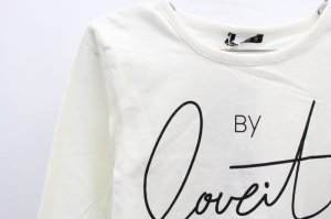 画像2: SALE  by LOVEIT レギュラーロンT  03;オフホワイト (2)