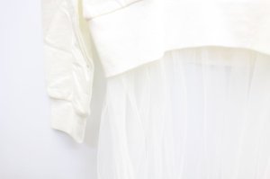 画像3: SALE  by LOVEIT チュール付きトレーナー  05;アイボリー (3)