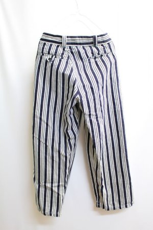 画像4: 70%off　GTH　　ヒッコリーヘリンボン　ワイド　PN　　くるぶし丈　　4；紺　サイズ；02 (4)