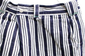 画像2: 70%off　GTH　　ヒッコリーヘリンボン　ワイド　PN　　くるぶし丈　　4；紺　サイズ；02 (2)