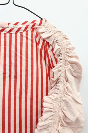 画像2: ★SALE  MELT シャーリング9ブソデブラウス  5;赤 (2)