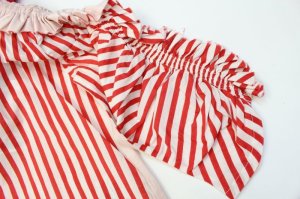 画像6: ★SALE  MELT シャーリング9ブソデブラウス  5;赤 (6)