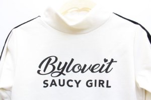 画像2: SALE by LOVEiT  　T/CRW　フェースハイネックロンT　　　03；ホワイト (2)