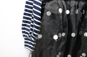 画像2: ★SALE　 GTH　　　　ビンテージボーダーテンジク　サーカス　OP　　ヒザ下丈　　4；紺　 (2)