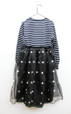 画像3: ★SALE　 GTH　　　　ビンテージボーダーテンジク　サーカス　OP　　ヒザ下丈　　4；紺　 (3)