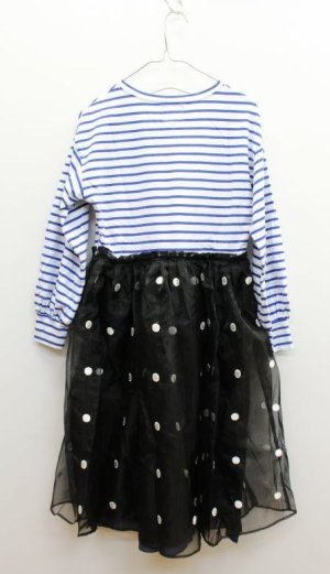 画像4: ★SALE  GTH    ビンテージボーダーテンジク サーカス OP  ヒザ下丈  1;白   (4)