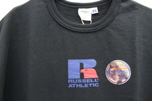 画像2: ☆GC RUSSELL×GROOVY SS CREW SWEAT  2;黒 (2)