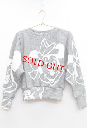 画像1: あちゃちゅむ/ムチャチャ　　MICKEY/Sweater　　13；グレー　　サイズ；36 (1)