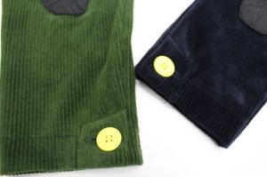 画像2: 50%off  　フランキーグロウ　　BOXPLEATS WOODY　CORDUROY PANTS-BEAR　　カラー；OLIVE　サイズ；M(100-120cm) (2)