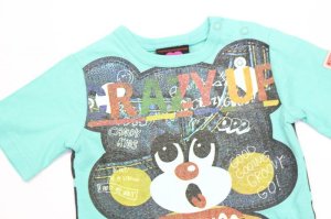 画像2: 50%off　クレイジーGOGO　　　デニムベアT　　　カラー；ソーダ (2)