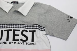 画像2: SALE   by LOVEiT    ラガーシャツ   85;TOP (2)